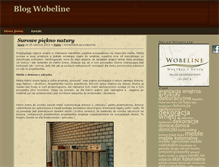 Tablet Screenshot of blog.wobeline.pl